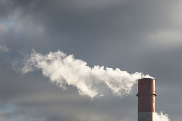 Exhaust from a heat stack